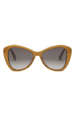 CELINE Butterfly 55mm Sunglasses in Light Brown /Gradient Brown 