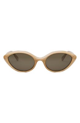 CELINE Cat Eye Sunglasses in Beige/Brown