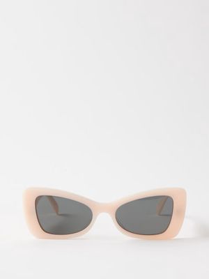 Celine Eyewear - Cat-eye Acetate Sunglasses - Womens - Pale Pink