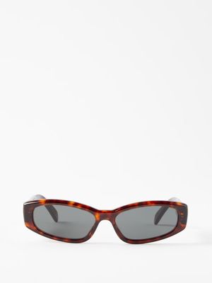 Celine Eyewear - Cat-eye Tortoiseshell Acetate Sunglasses - Mens - Dark Tortoiseshell