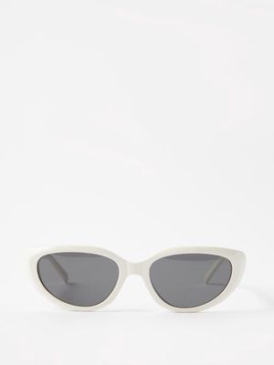 Celine Eyewear - D-frame Acetate Sunglasses - Mens - Ivory
