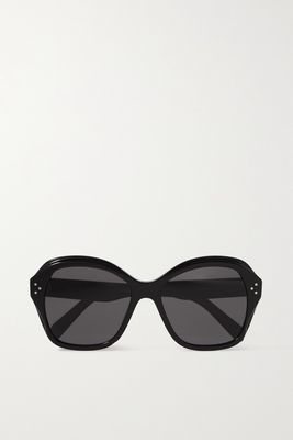 CELINE Eyewear - Oversized Round-frame Acetate Sunglasses - Black