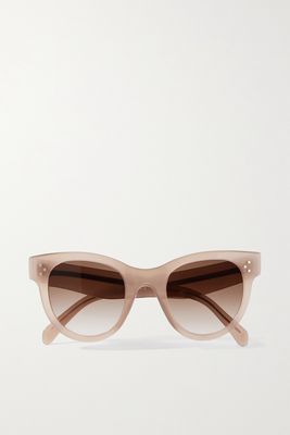 CELINE Eyewear - Round-frame Acetate Sunglasses - Brown
