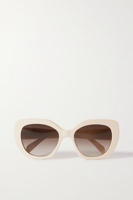 CELINE Eyewear - Square-frame Acetate Sunglasses - Ivory