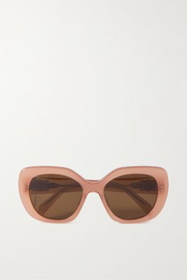 CELINE Eyewear - Square-frame Acetate Sunglasses - Orange