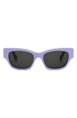 CELINE Monochroms 54mm Cat Eye Sunglasses in Shiny Lilac /Smoke