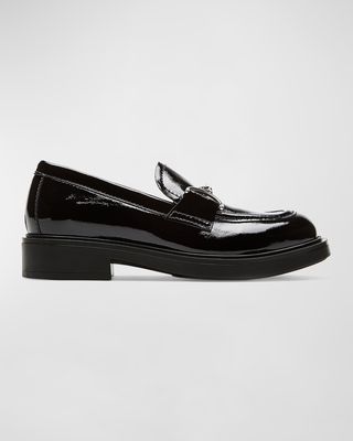 Celine Patent Chain Slip-On Loafers
