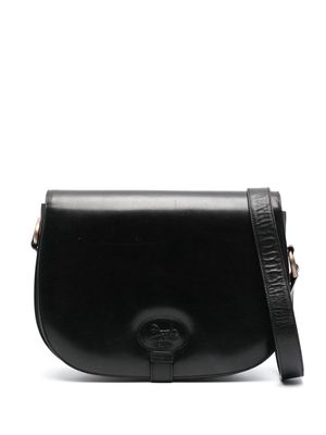 Céline Pre-Owned 1970s carriage logo flap shoulder bag - Black