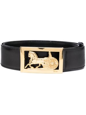 Céline Pre-Owned 1970s pre-owned Horsebit leather belt - Black
