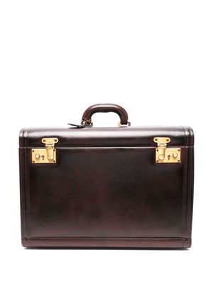 Céline Pre-Owned 1980s leather partitioned trunk - Brown