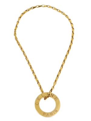 Céline Pre-Owned 1990-2000s pendant necklace - Gold