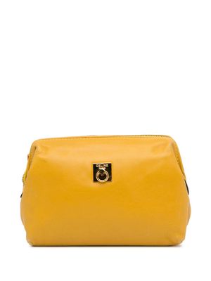 Céline Pre-Owned 2000-2010 leather cosmetic pouch - Yellow