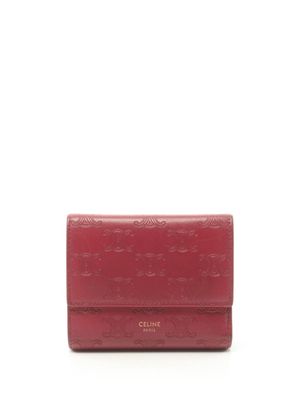 Céline Pre-Owned 2000s small Triomphe tri-fold wallet - Red