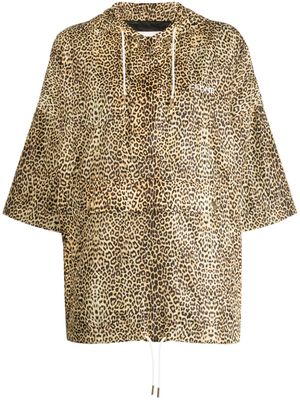 Céline Pre-Owned 2010s leopard-print hoodie - Multicolour