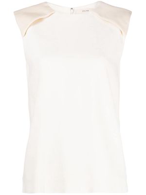 Céline Pre-Owned 2010s panelled twill top - Neutrals