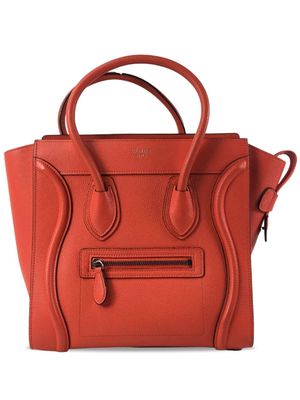 Céline Pre-Owned 2015 micro Luggage tote bag - Orange
