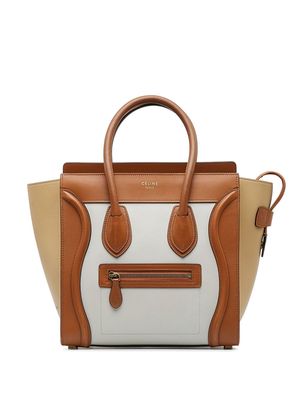 Céline Pre-Owned 2018 micro Luggage tote bag - Brown