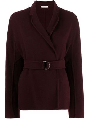 Céline Pre-Owned belted cashmere jacket - Red