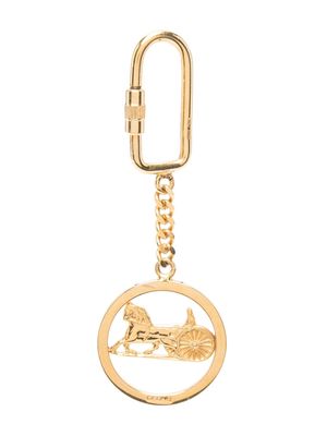 Céline Pre-Owned carriage-pendant keyring - Gold