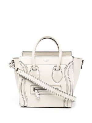 Céline Pre-Owned Luggage two-way bag - White