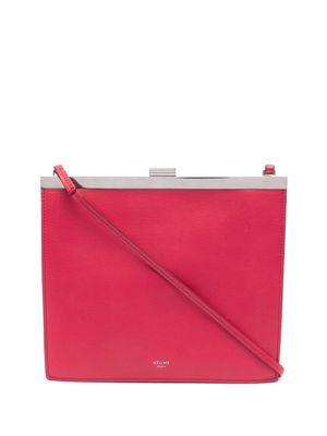 Céline Pre-Owned metal-framed flat crossbody bag - Red