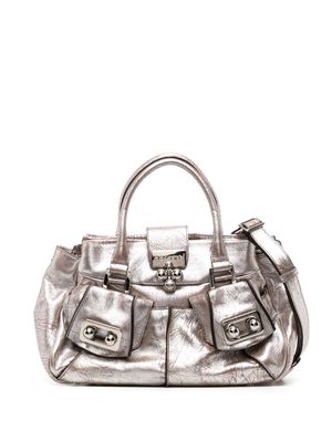Céline Pre-Owned metallic leather handbag