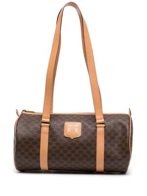 Céline Pre-Owned pre-owned Macadam pattern shoulder bag - Brown