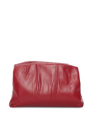 Céline Pre-Owned pre-owned ruched detailing clutch bag - Red