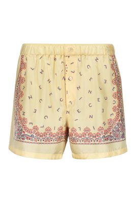 Celine Printed Silk Shorts