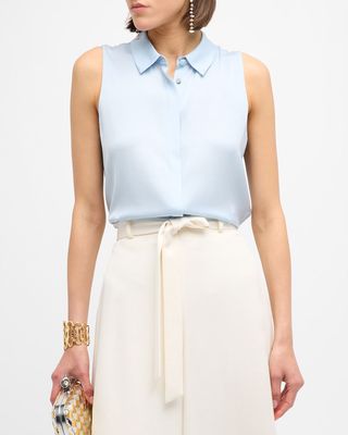 Celine Sleeveless Georgette Blouse