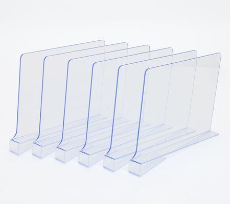Cella Set of 6 Clear Shelf Dividers