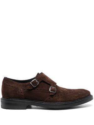 Cenere GB buckle-fastening monk shoes - Brown