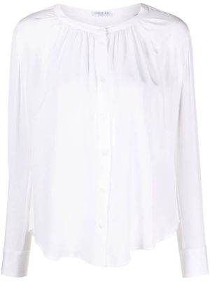 Cenere GB button-up silk blouse - White