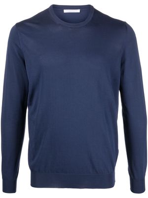 Cenere GB fine-knit cotton jumper - Blue