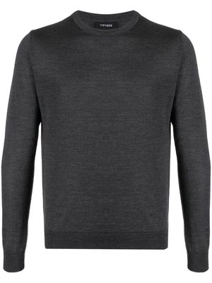 Cenere GB fine-knit merino wool jumper - Grey