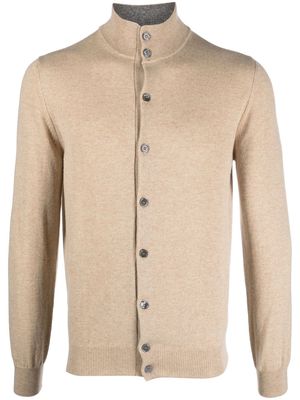 Cenere GB high-neck button-up cardigan - Neutrals