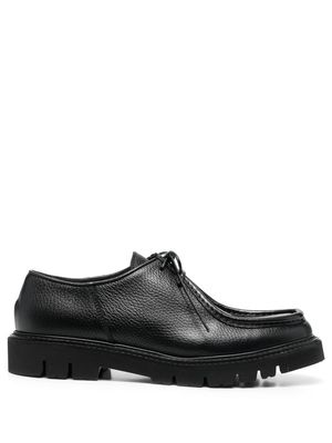 Cenere GB lace-up leather Wallabee shoes - Black