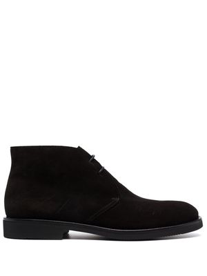 Cenere GB lace-up suede ankle boots - Black