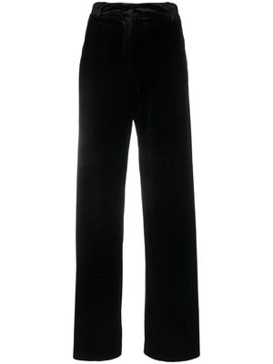 Cenere GB mid-rise straight trousers - Black