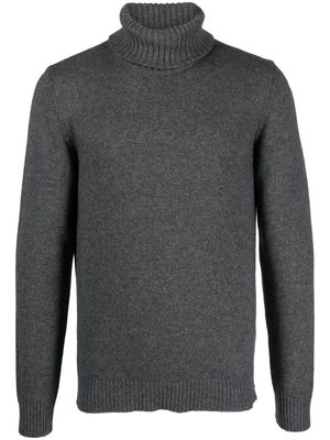 Cenere GB roll neck cotton-wool blend jumper - Grey