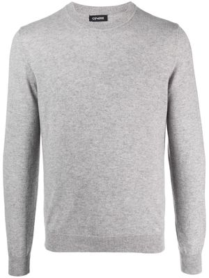 Cenere GB round-neck cashmere jumper - Grey