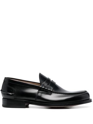Cenere GB slip-on leather loafers - Black