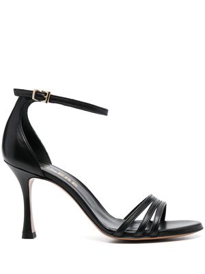 Cenere GB strappy 90mm leather sandals - Black