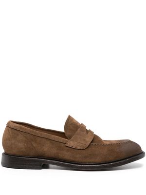 Cenere GB suede slip-on loafers - Brown