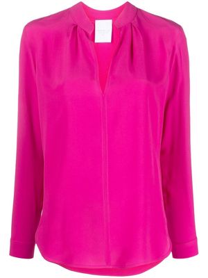 Cenere GB V-neck long-sleeve blouse - Pink