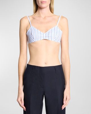 Centina Striped Bra Top