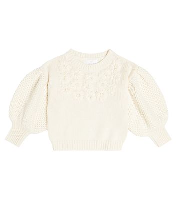 C'era Una Volta Olivia cotton-blend embroidered sweater