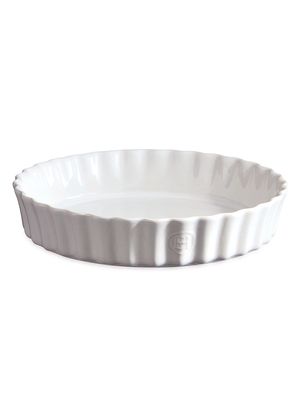 Ceramic Deep Flan Dish - Flour - Flour