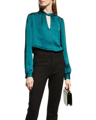 Ceres Cut-Out Twisted Collar Blouse
