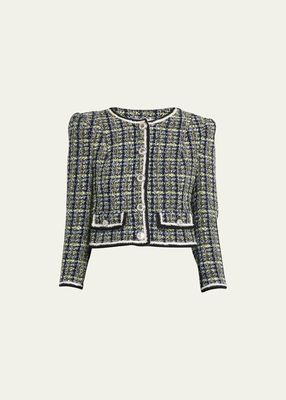 Ceres Tweed Button-Front Jacket